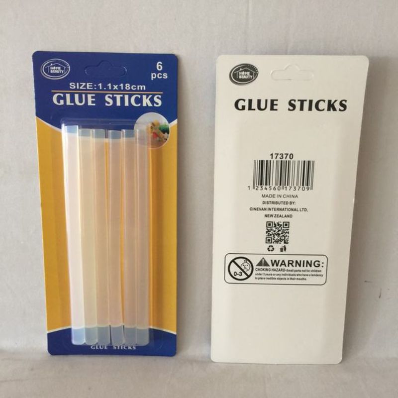 Set of 12 compact glue sticks (1.1 x 18cm) for effortless crafting, school, and office projects, non-toxic and mess-free.