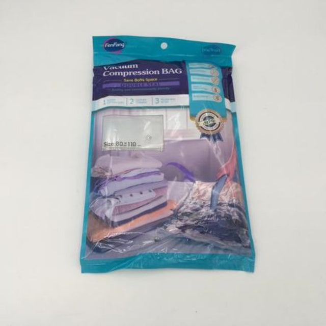 Set of 6 vacuum compression bags measuring 80 x 110cm, ideal for maximizing storage and protecting belongings.