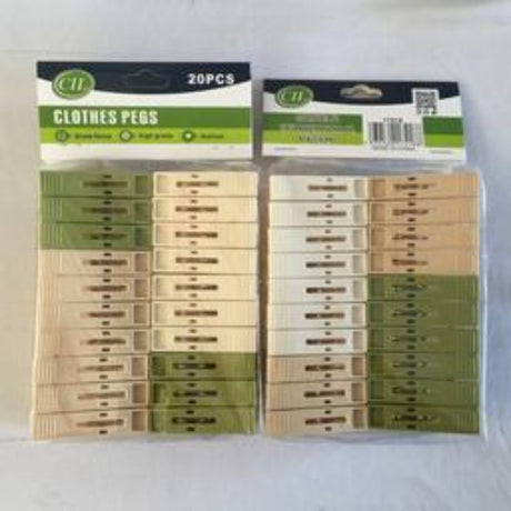 Assorted durable clothes pegs (240pcs) in various colors for laundry, crafts, and home organization.