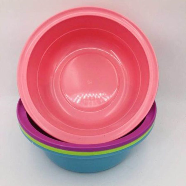 Set of 10 versatile 37.5cm basins, ideal for food prep, gardening, and crafts; durable, stackable, and easy to clean.