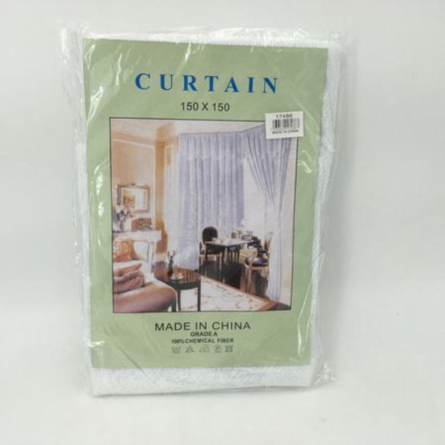 Set of 12 elegant 1.5m net curtains, perfect for enhancing decor with light-filtering sheer fabric while maintaining privacy.