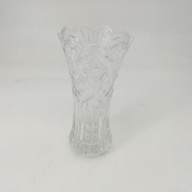 Set of 6 clear glass vases, each 10 x 20cm, perfect for floral arrangements and elegant home décor.