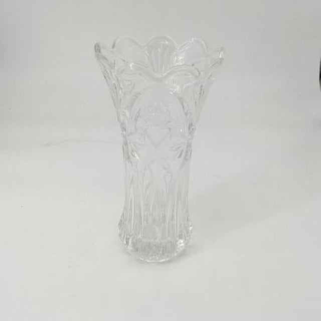 Set of 6 elegant clear vases, each 13 x 24cm, perfect for floral displays and versatile home decor.