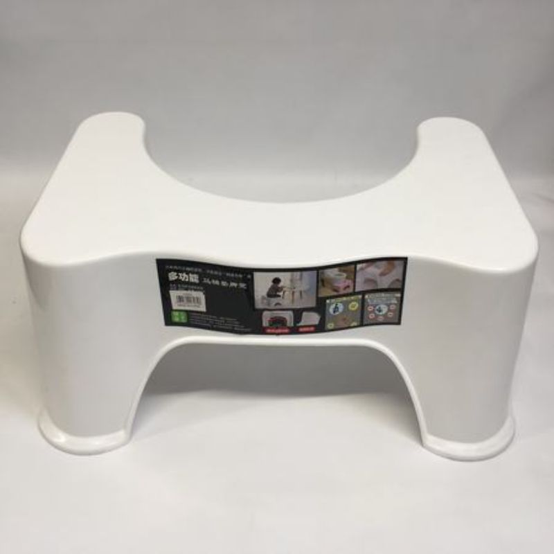 Set of 12 white toilet stools designed for optimal posture and comfort during bathroom use, enhancing health and hygiene.