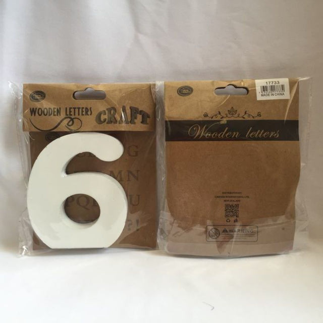 Set of 12 wooden numbers measuring 2 x 11cm, perfect for crafts, home decor, and educational activities.