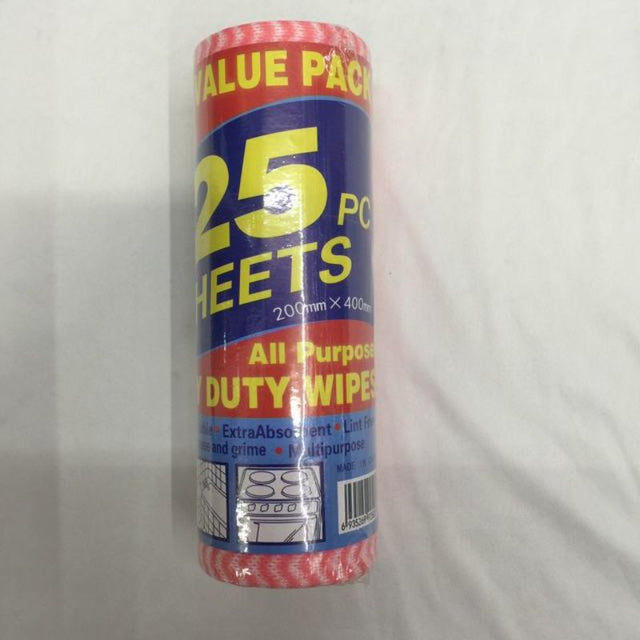 Kitchen Wipes measuring 20 x 40 cm, 12 packs of 25, for quick, effective cleaning in kitchens. Durable and absorbent.