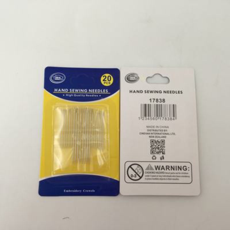 Easy threading sewing needles in 12 packs, featuring 20 convenient pieces for various sewing projects and easy use.