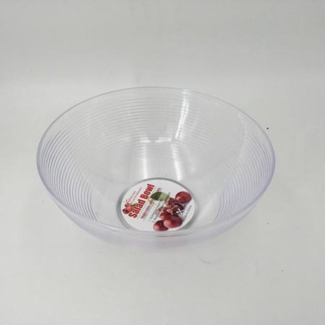 Set of 12 vibrant, stackable, 22.5cm plastic salad bowls perfect for serving salads, snacks, and entertaining.