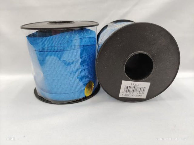 Set of 12 vibrant blue ribbons, 1 inch wide, perfect for crafting, decorating, and gifting for any occasion.