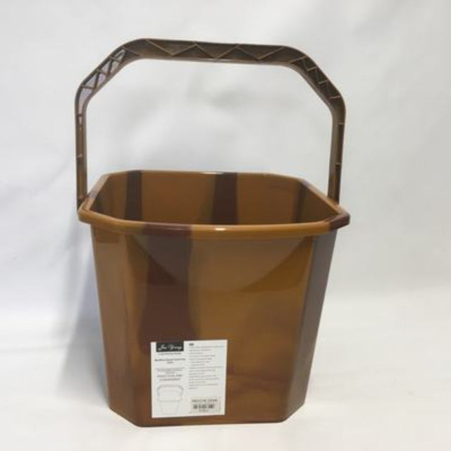 Set of 12 versatile plastic buckets (28cm) for seating, storage, and decor, ideal for home, office, and outdoor activities.