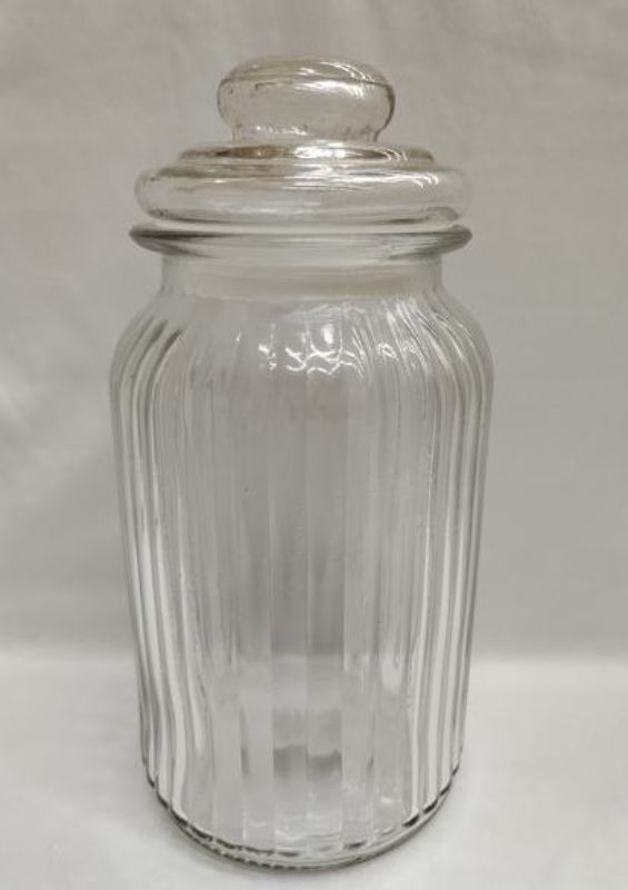 Set of 12 sleek glass jars (1350ML each) for versatile storage, ideal for dry goods, spices, and home organization.
