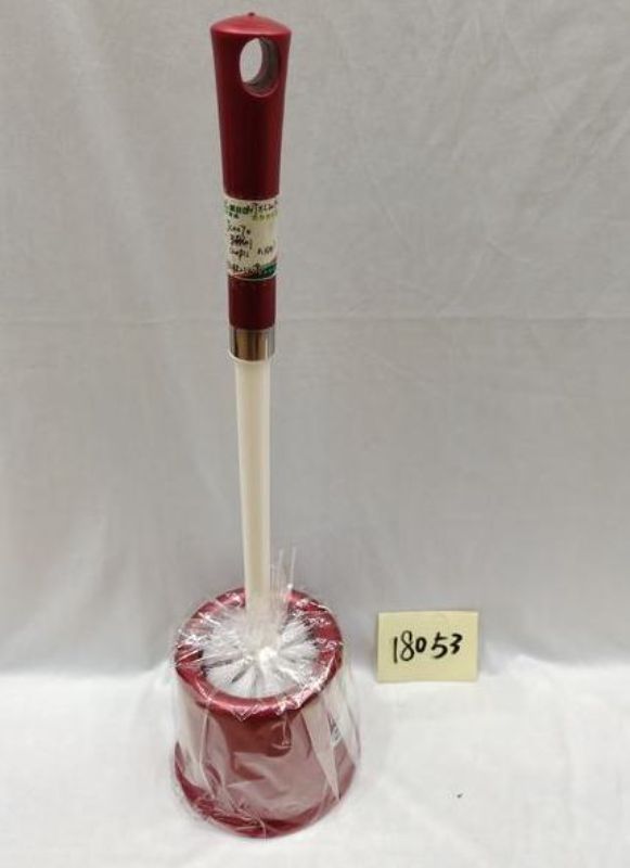 Set of 12 vibrant red toilet brushes with sturdy handles for efficient and stylish bathroom cleaning.