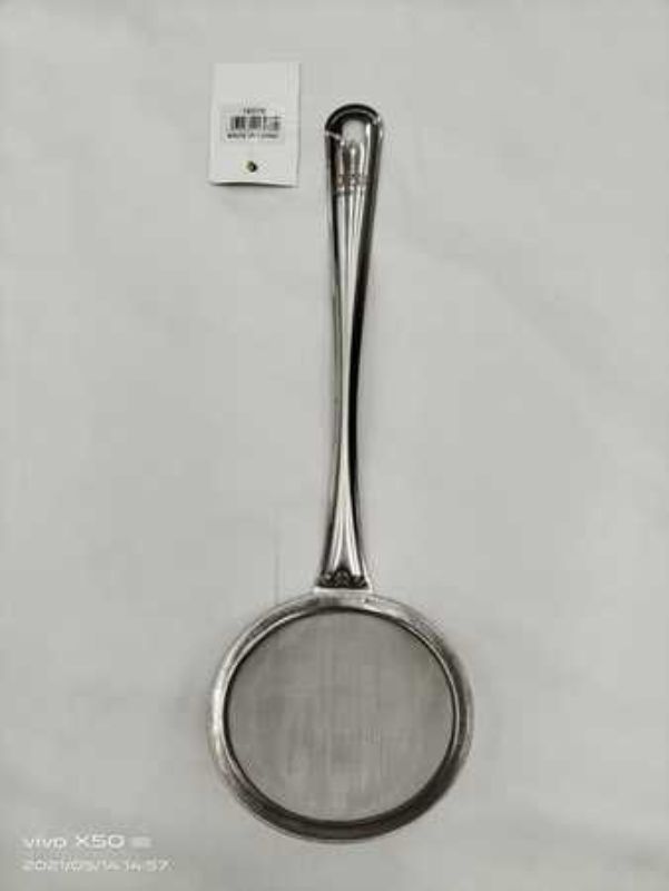 Set of 12 stainless steel 10cm kitchen sieves for straining, sifting, and rinsing ingredients efficiently.