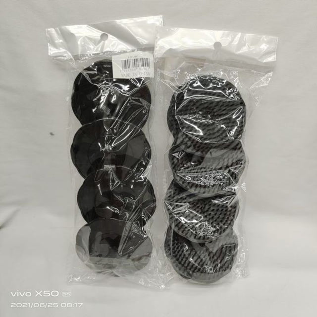 Set of 24 sleek black shower combs designed for easy detangling and smooth hair care for all hair types.
