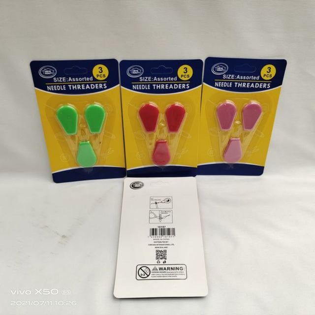 Assorted needle threaders (36pcs) for effortless sewing, ideal for all skill levels and various crafting projects.