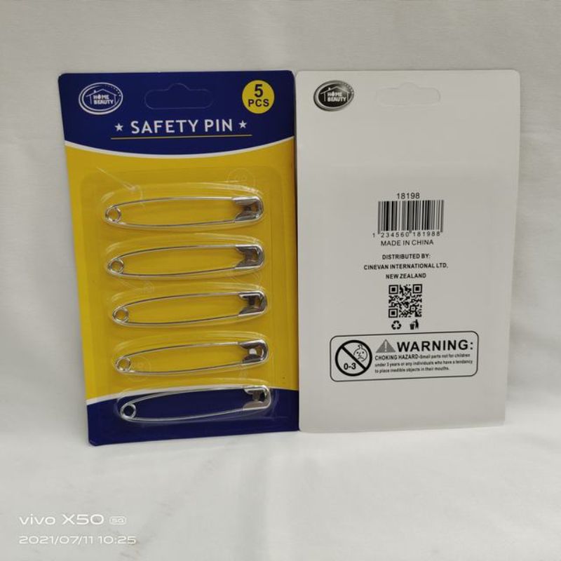 Set of 60 durable safety pins in 12 packs, ideal for sewing, crafting, and quick fabric fastening.