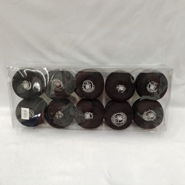 Premium black cotton thread pack of 10, each 50g, ideal for sewing, quilting, and crafting projects with durability and strength.