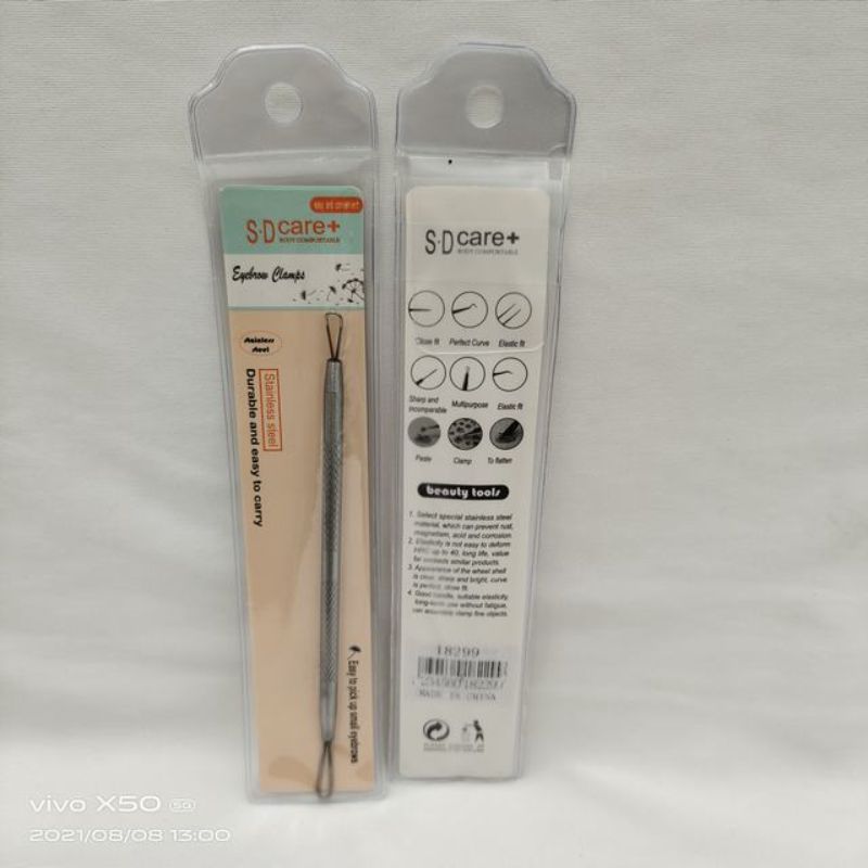 Set of 12 acne needles with various types for safe blemish extraction and clearer skin, housed in a portable case.