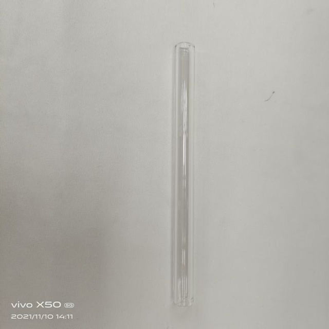 Set of 10 high-quality glass pipes, each 50cm long, perfect for smooth smoking and easy cleaning.