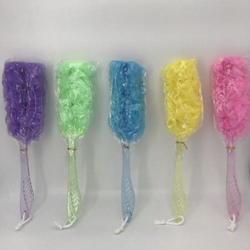 Colorful set of 12 ergonomic bath balls with handles, perfect for deep cleaning and relaxation during baths.