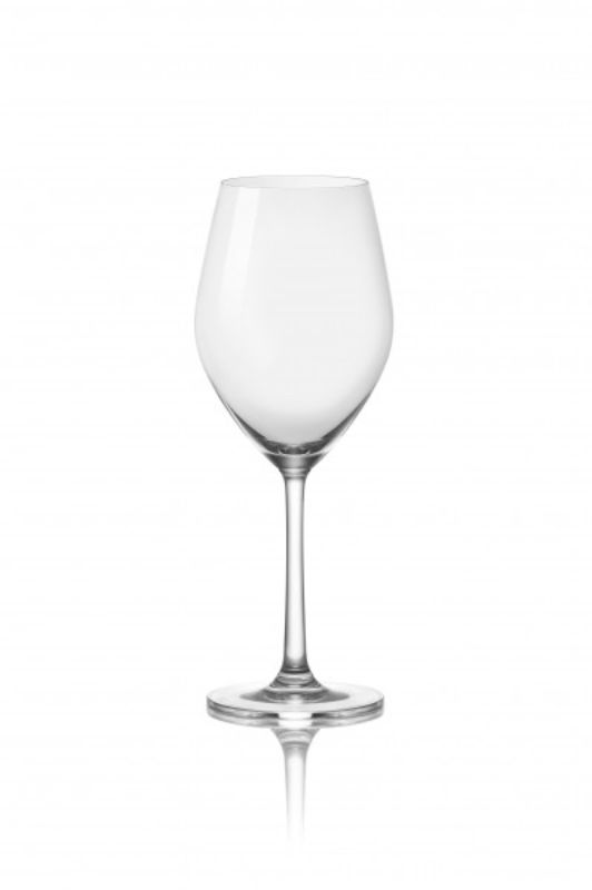 Set of 6 Ocean Sante Red Wine Glasses, 420ml, featuring elegant angular bowls for enhanced aeration and refined dining.