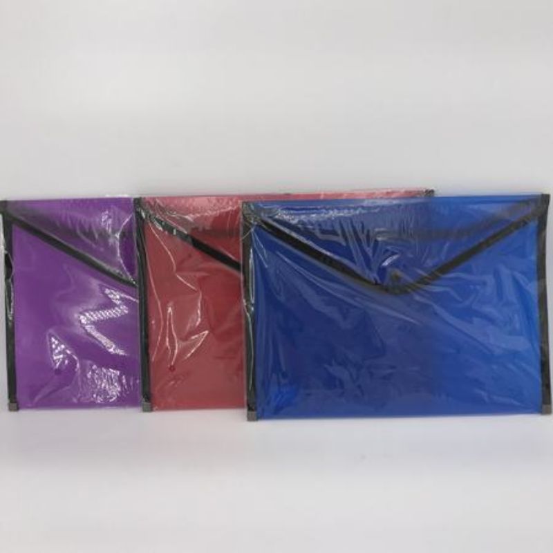 Set of 12 colorful and durable file bags, perfect for organizing documents and stationery for school or work.