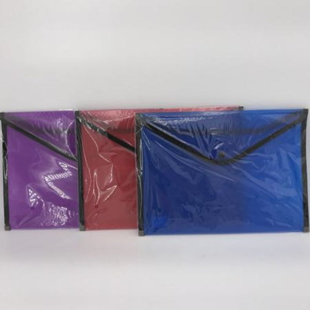 Set of 12 colorful and durable file bags, perfect for organizing documents and stationery for school or work.