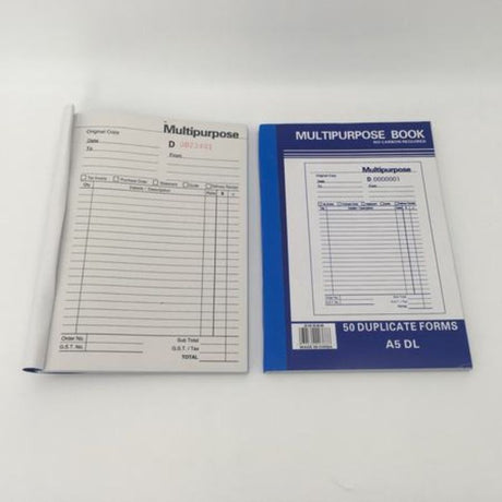 Multipurpose invoice book pack of 10 with 50 duplicate forms for streamlined invoicing and efficient record-keeping.