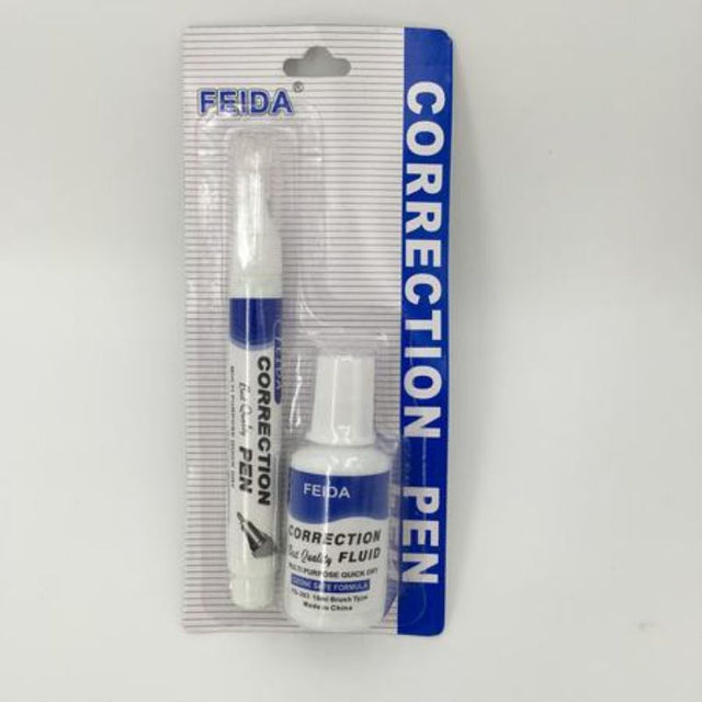Set of 12 correction fluid pens for easy, precise writing corrections; ideal for students, professionals, and artists.