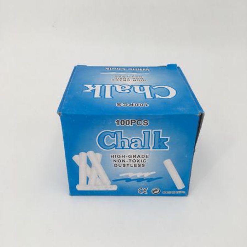 Bulk white chalk pack with 1200 durable pieces, perfect for classrooms, outdoor games, and creative projects.