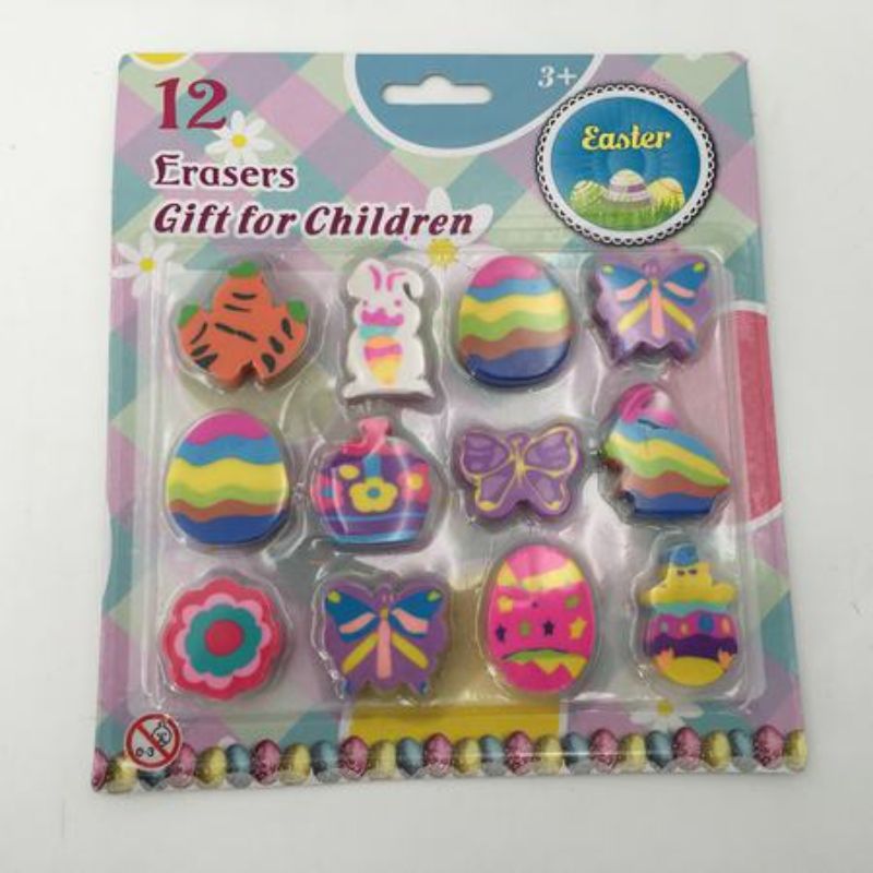 12 high-quality, latex-free erasers for precise, damage-free pencil mark removal, ideal for students and artists.