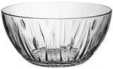 Set of 3 elegant 25.4cm glass salad bowls, ideal for serving vibrant salads and fruits, enhancing any dining experience.