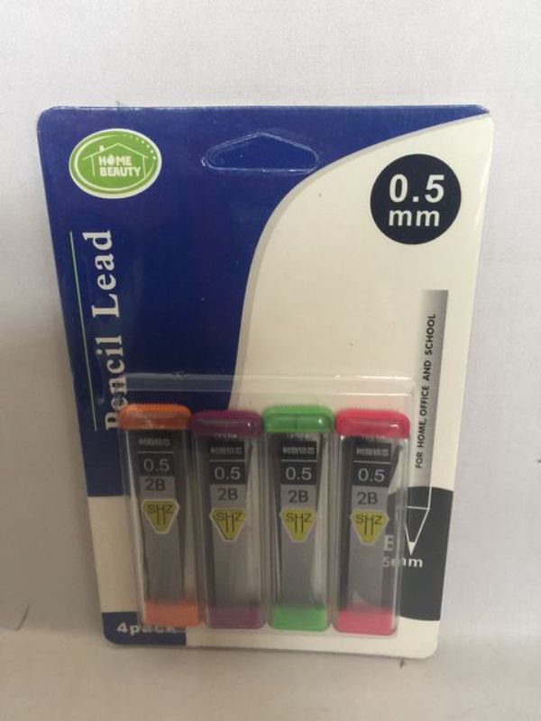 High-quality 0.5mm pencil lead in 12 packs, designed for smooth writing and drawing, resists breakage for precise lines.