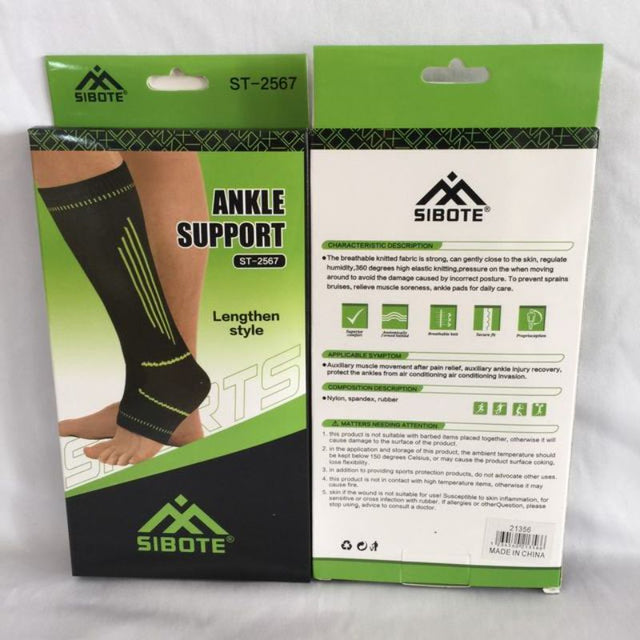 Set of 12 long ankle supports providing comfort and stability for sports and daily activities, made from breathable materials.