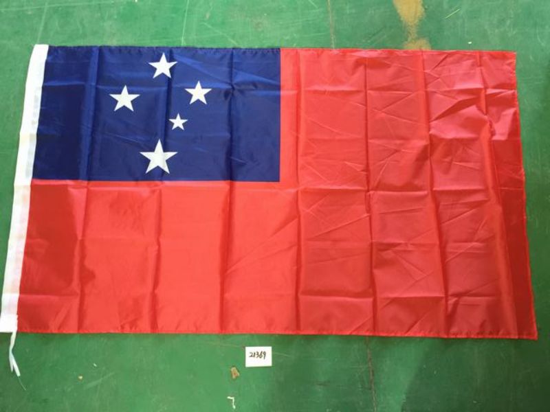 Vibrant Samoa flag set of 6, each measuring 90 x 150cm, perfect for events, decorations, and celebrating Samoan heritage.