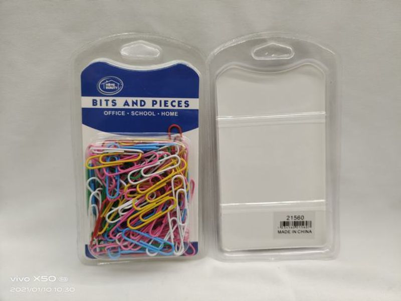 Assorted colorful paper clips in a bulk pack of 1200 for organizing documents, ideal for home, school, or office use.