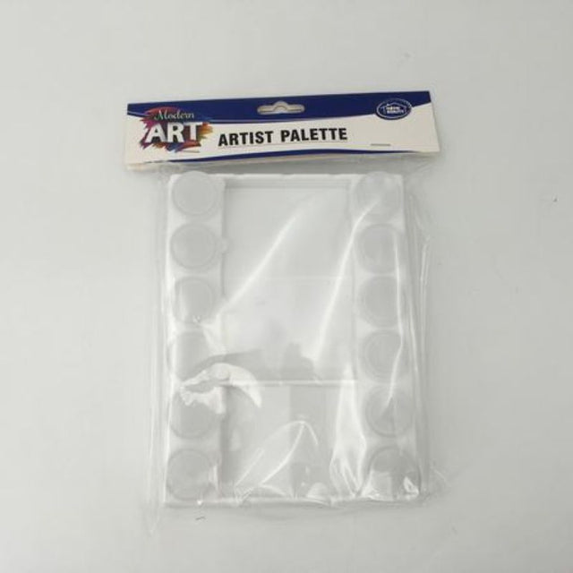 Set of 12 rectangular color palettes (20 x 15cm) for easy paint mixing, ideal for artists and hobbyists.
