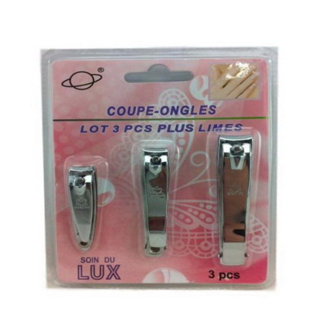 Three precision nail clippers in a set for effortless grooming, ideal for home, travel, and salon use.