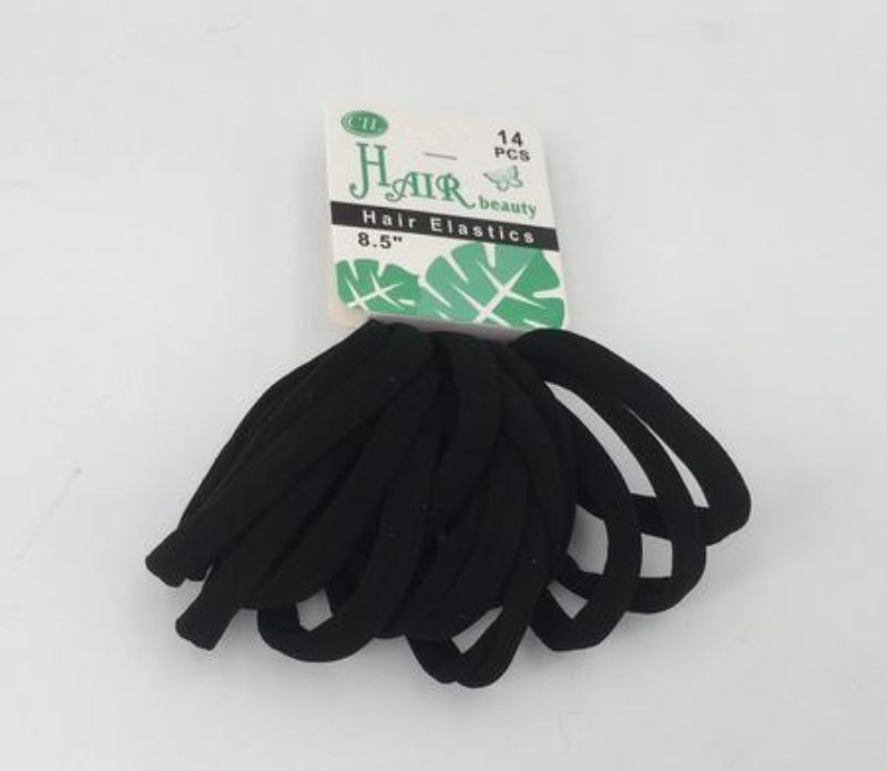 Pack of 216 durable 8.5" hair bands, perfect for stylish ponytails and buns, ideal for all hair types and occasions.