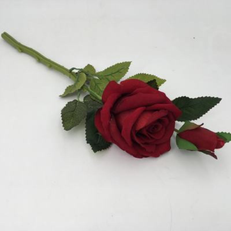 Set of 6 lifelike artificial roses, perfect for elegant, maintenance-free home decor and versatile arrangements.