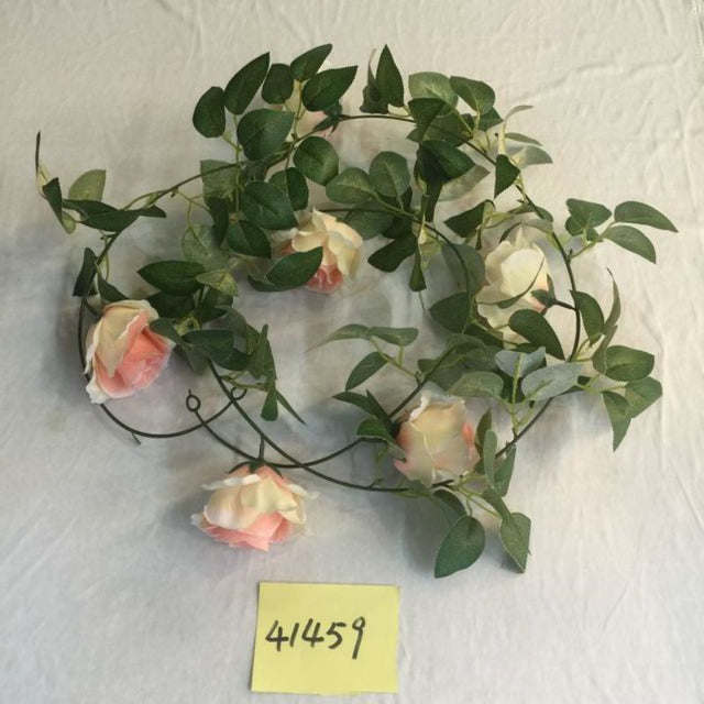 Set of 12 champagne-colored artificial flowers, perfect for elegant home decor and lasting arrangements without maintenance.