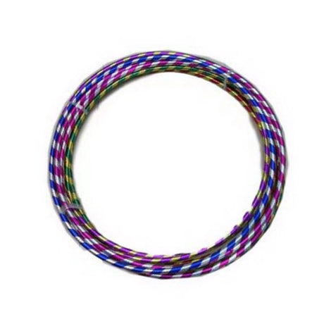 Colorful set of 10 durable 65cm hula hoops for fitness, fun activities, and group exercises for all ages.