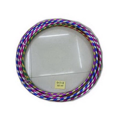 Set of 10 colorful 75cm hula hoops for exercise, dance, and fun for kids and adults, ideal for active lifestyles.