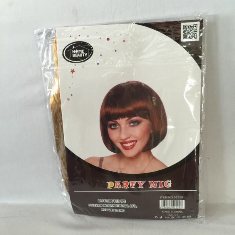 Set of 5 light coffee bob cut wigs for parties, costume events, and fun styling, made from high-quality synthetic fibers.