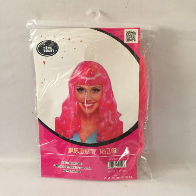 Set of 5 long curly rose wigs, perfect for parties and festivals, adding vibrant color and fun to any outfit.