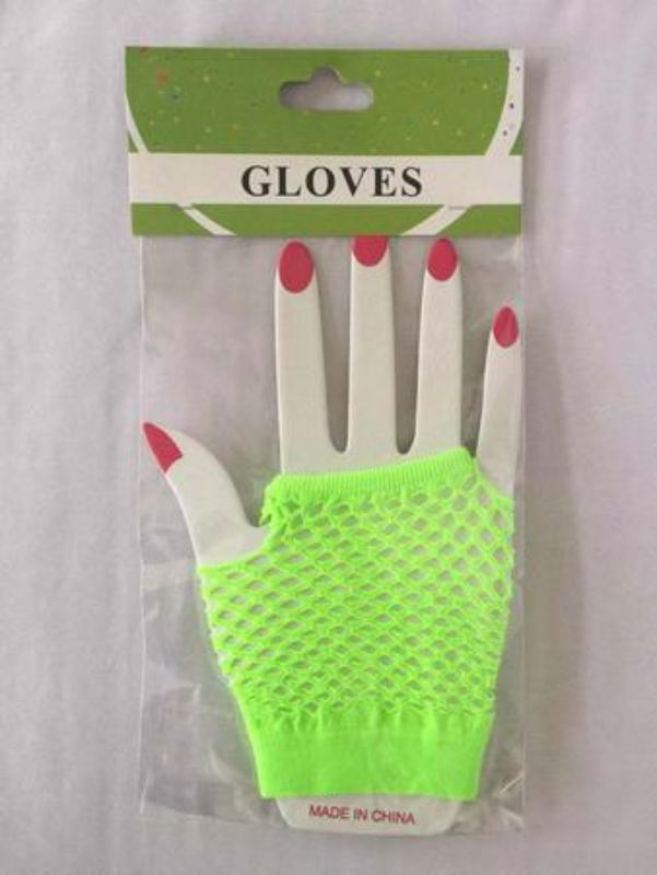 Set of 12 short light green party gloves, perfect for festive occasions, birthdays, and creative DIY projects.