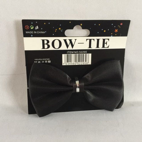 Set of 12 stylish black bow ties, perfect for weddings and parties, suitable for both adults and children.