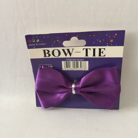 Set of 12 vibrant purple bow ties, perfect for adding elegance to any festive celebration or coordinated looks at events.