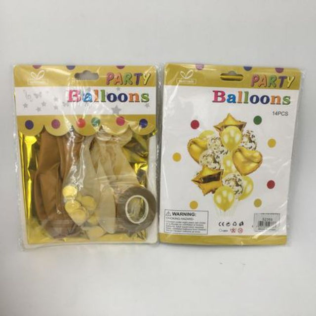 Gold party balloons (168 pcs) for elegant celebrations, perfect for creating stunning decorations at any event.