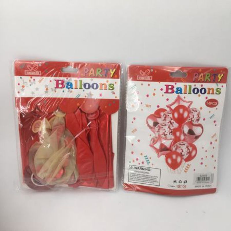 Vibrant red party balloons in a bulk set of 168, perfect for celebrations and eye-catching decorations.